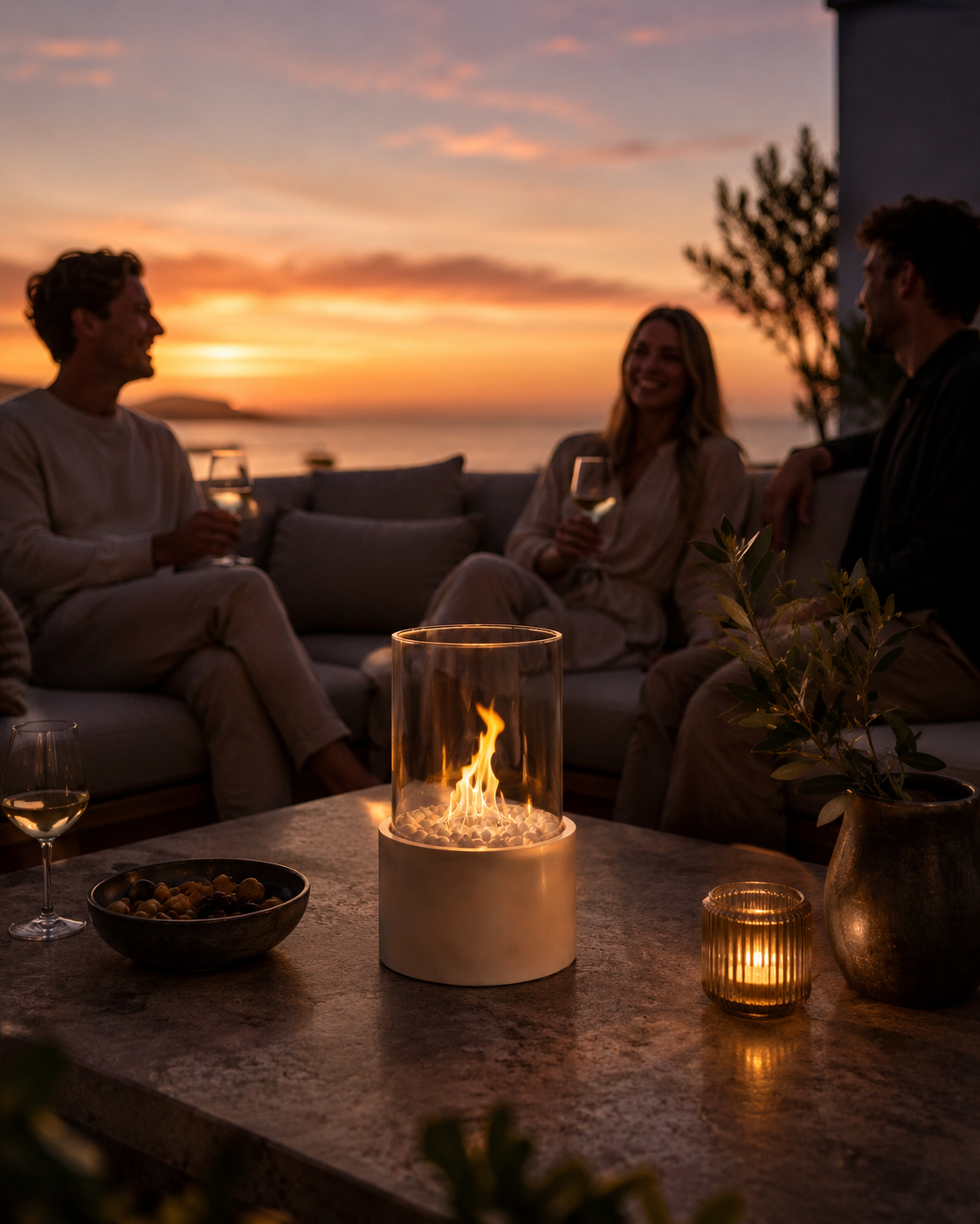 Elias Table Fireplace