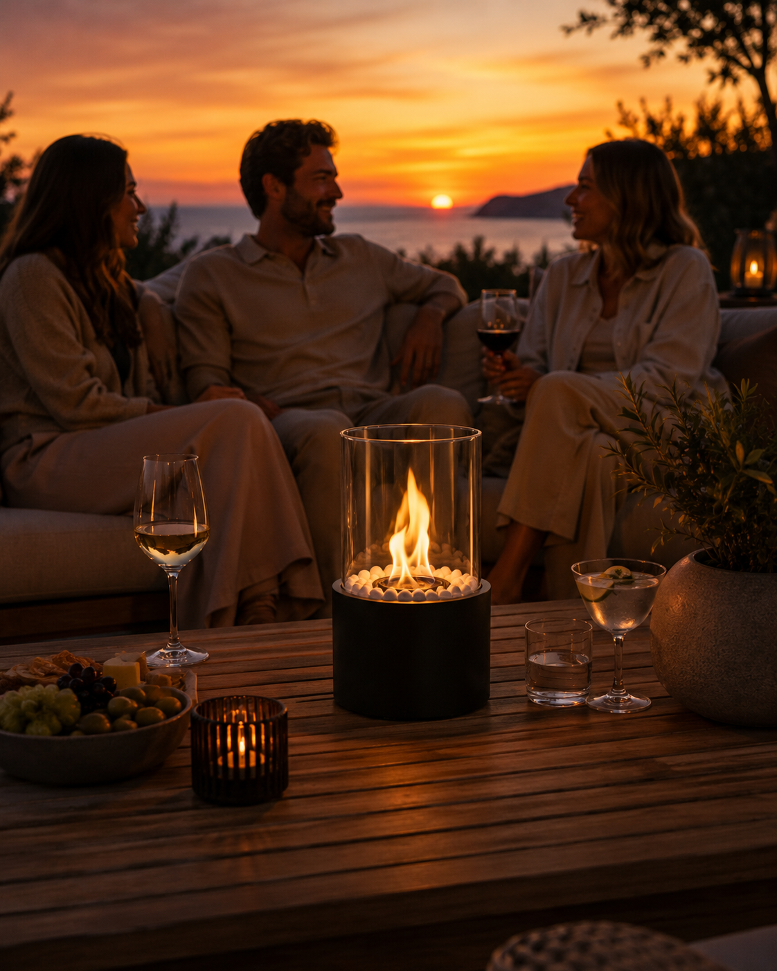 Elias Table Fireplace
